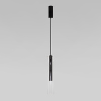 Подвесной светодиодный светильник со стеклянным плафоном 50253/1 LED черный (Eurosvet, a063277)