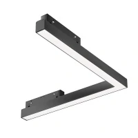 Трековый светильник Магнитная трековая система 23мм EXILITY Basis Angle, LED 24W, Черный (Maytoni Technical, TR042-4-24W3K-WW-DS)