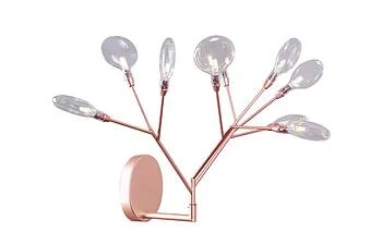 Бра Crystal Lux EVITA AP9 COPPER/TRANSPARENT, 1693/409