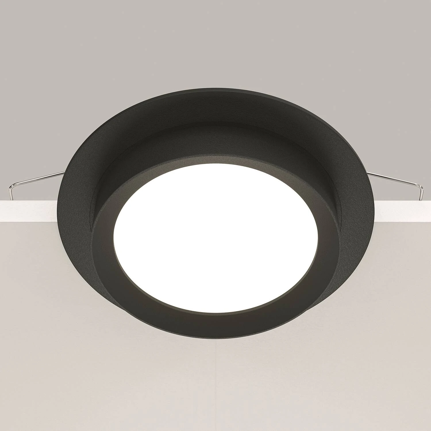 Встраиваемый светильник Downlight Hoop, 1xGX53 Черный (Maytoni Technical, DL086-GX53-RD-B) - Amppa.ru