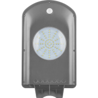 Светодиодный уличный фонарь консольный на солнечной батарее Feron SP2332 5W 6400K с датчиком движения, серый