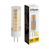 Лампа светодиодная Feron LB-433 G4 7W 175-265V 2700K, 25863