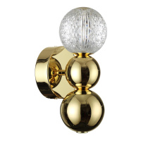 Бра Crystal L-vision, Led, Золотой (Odeon Light, 5008/4wl)