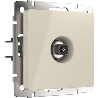 W1183003/ Электроустановочные изделия - ТВ-розетка оконечная (слоновая кость)