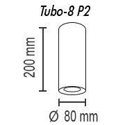 Потолочный светильник TopDecor Tubo8 P2 11