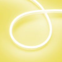 Светодиодная лента герметичная AURORA-PS-A120-12x6mm 24V Yellow (10 W/m, IP65, 2835, 5m) (Arlight, Силикон)