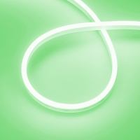Светодиодная лента герметичная AURORA-PS-A120-12x6mm 24V Green (10 W/m, IP65, 2835, 5m) (Arlight, Силикон)